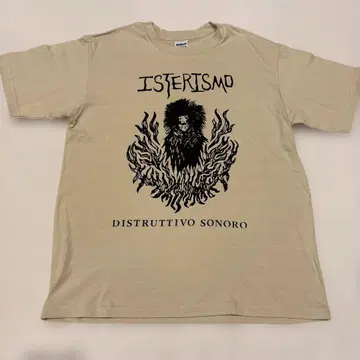 [미사용] ISTERISMO 이스테리스모 티셔츠 크러스트 S