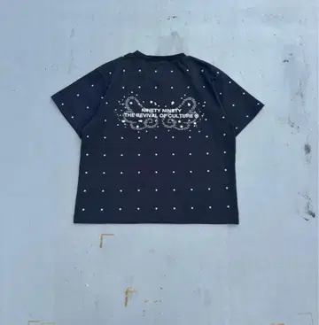 9090 Dot Cropped Tee black