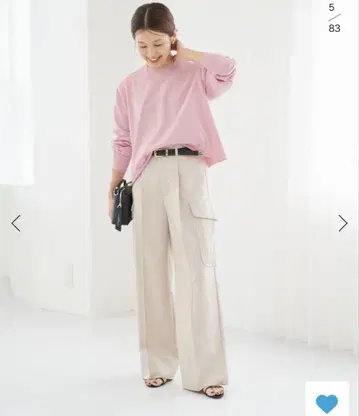 이에나 워셔블 카고 슬랙스 택 포함 미사용 새상품