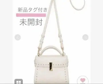 새상품 셀포드 비쥬 스터드 미니백 백 아이보리