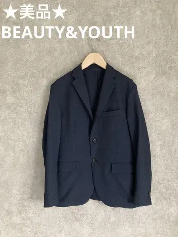 새상품급 BEAUTY&YOUTH 네이비 테일러드 자켓