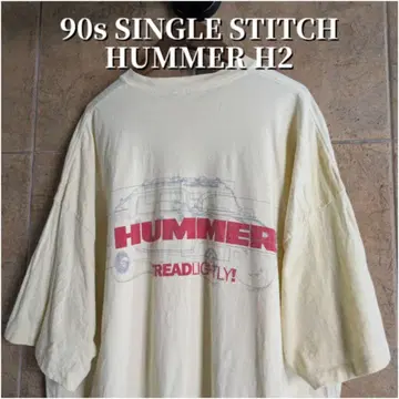 90s HUMMER H2 허머 티셔츠 싱글 스티치
