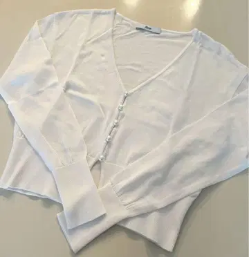 르네 V넥 시어 가디건 34