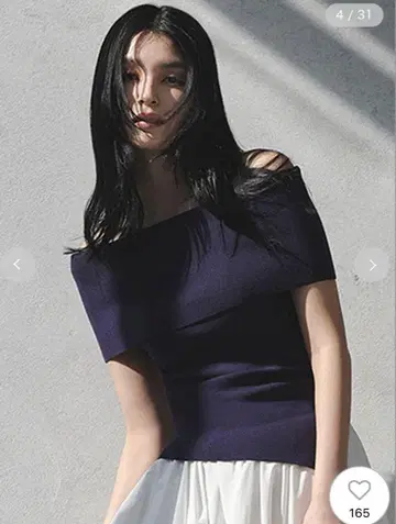 FRAY I.D 프레이 아이디 오프숄 니트탑