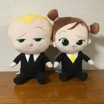보스 베이비 패밀리 미션 기가 점보 봉제 인형 2개 세트