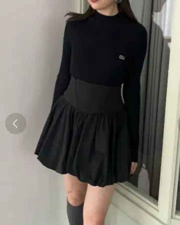 스나이델 벌룬 미니 스커트