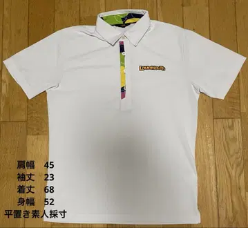 LOUDMOUTH L 사이즈 폴로 셔츠 화이트