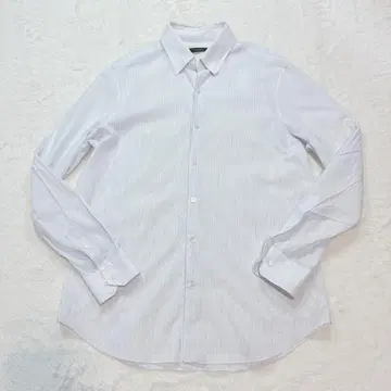 BERLUTI 벨루티 린넨 긴팔 셔츠 블루 스트라이프