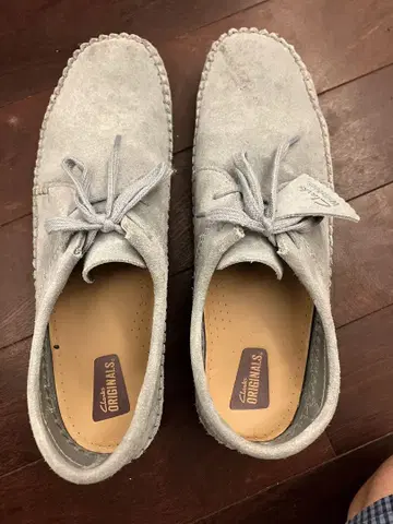 Clarks Originals 그레이 블루 스웨이드 10 M