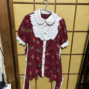 Ank Rouge 딸기 무늬 셋업