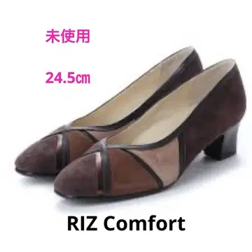 미사용 RIZ Comfort 리즈컴포트 패널 콤비 펌프스 24.5