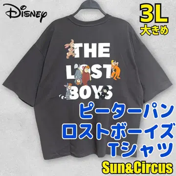 남성용 빅 사이즈 3L 피터팬 로스트 보이즈 티셔츠 빅 Disney CH