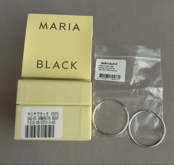 MARIA BLACK 마리아블랙 35 실버 925 후프 귀걸이