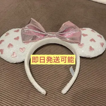 디즈니 미니 머리띠 하트 핑크