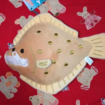 입에 척 아쿠아리움 넙치 봉제 인형