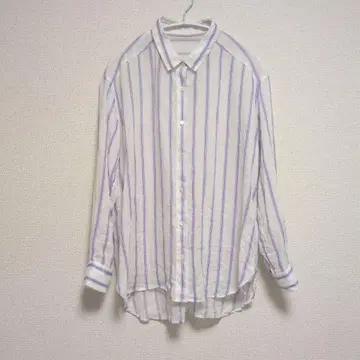 로트레아몽 LAUTREAMONT 블라우스 셔츠 스트라이프 린넨 린넨