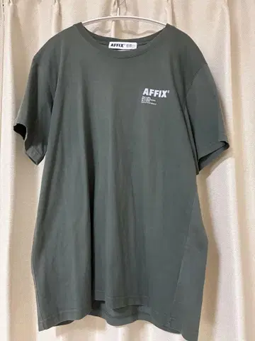 AFFIX 올리브 그린 티셔츠 L