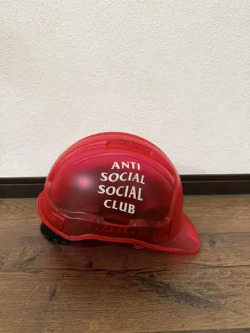 ANTI SOCIAL SOCIAL CLUB 헬멧 모자 빨간색