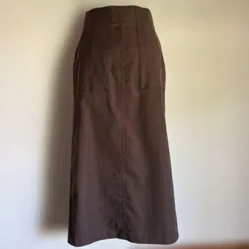 새상품 브라운 타이트 스커트 슬릿 있음