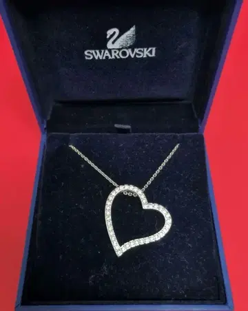 Swarovski 하트형 크리스탈 목걸이