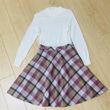 BLUE LABEL 원피스 체크 귀여움