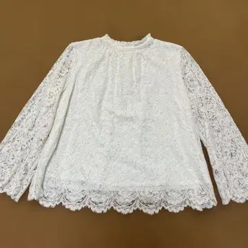 UNTITLED 언타이틀 화이트 레이스 긴팔 LL 빅 사이즈