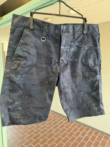 uniform experiment 네이비 카모플라쥬 숏팬츠