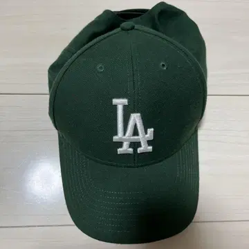 LA 로고 다크 그린 캡