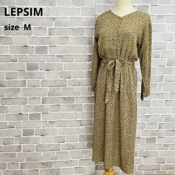 레프시 LEPSIM 꽃무늬 롱 원피스 [ M ] 브라운 a822