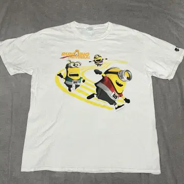 Minions Run 미니언즈 애니메이션 무비 티셔츠 남성용 사이즈 L