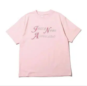 JUST A NOON x atmos pink 큐빅 로고 티셔츠