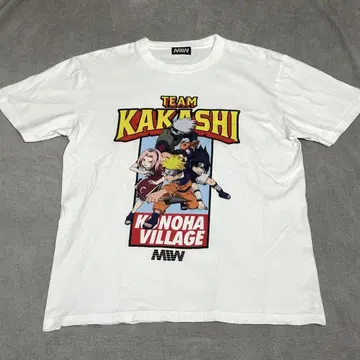 NARUTO 나루토 KAKASHI white 7반 TEAM 티셔츠 L