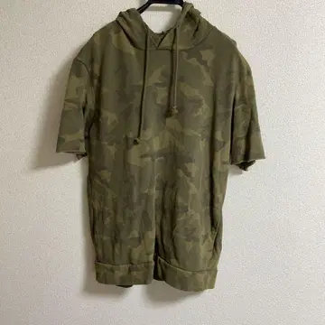 ZARA MAN 카모플라쥬 후드 파카 38