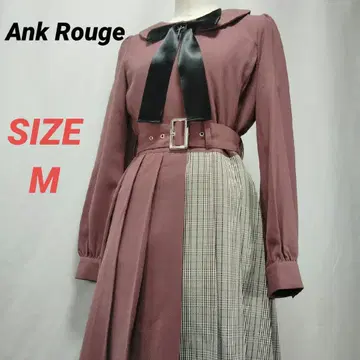 Ank Rouge 앙크루즈 원피스 체크 고딕 리본 M