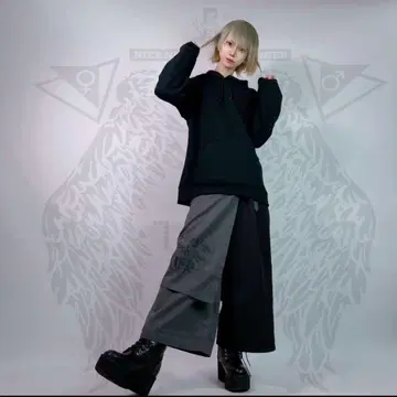 NieR 플랩 3 POCKET TWO-TONE WIDE PANTS