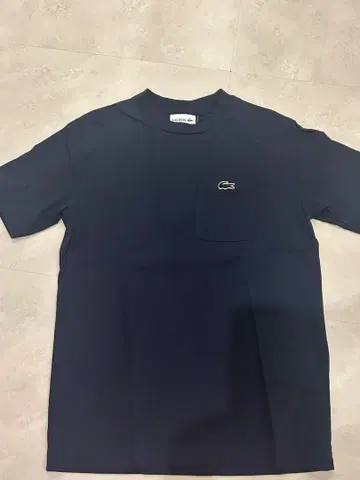 LACOSTE 네이비 포켓 부착 티셔츠 US XS