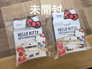 헬로키티 50th Anniversary 헤어 액세서리 2개 세트