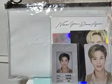 SHINee 태민 N.g.d.a ID 카드 데코 스티커 세트 슬로건