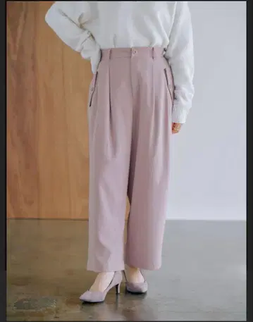 코히나 COHINA 플랩 포켓 테이퍼드 팬츠