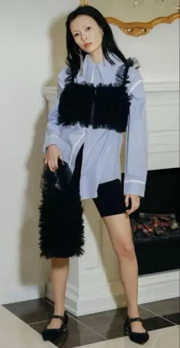 bibiy 튤 뷔스티에