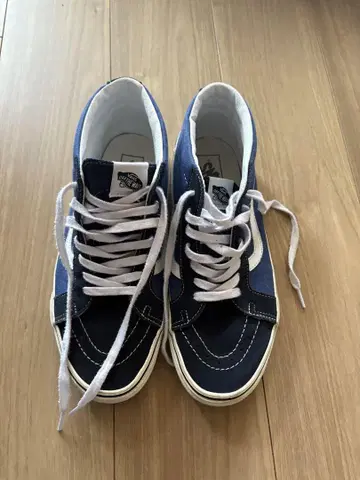 Vans 하이컷 스니커즈 네이비/화이트 28.5cm