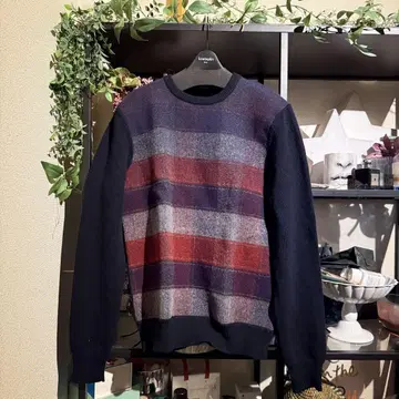 JIL SANDER 체크 무늬 니트 스웨터