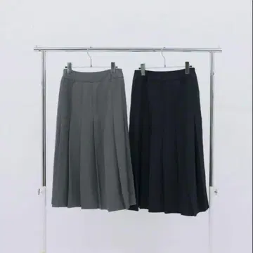TINA:JOJUN 미디 기장 플리츠 스커트 티나