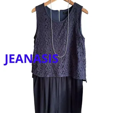 JEANASIS/네이비 레이스 살로펫/올인원/프리 사이즈