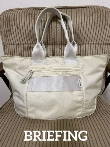 브리핑 JOINT TOTE M/토트백/폴리에스테르/화이트
