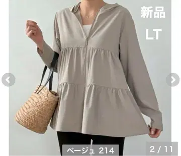 [새상품] 시마무라 misato 수륙양용 UV 후드티 베이지 LT 사이즈