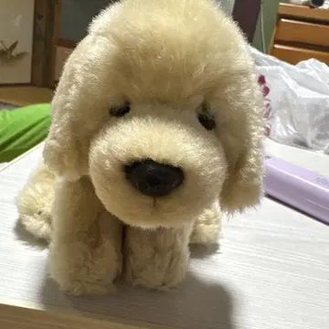 강아지 봉제 인형 베이지