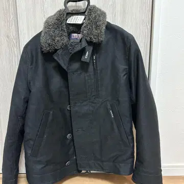 BLUE BLUE 블랙 퍼 자켓