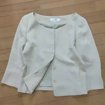 [ 23구 ] 노카라 자켓 베이지 38