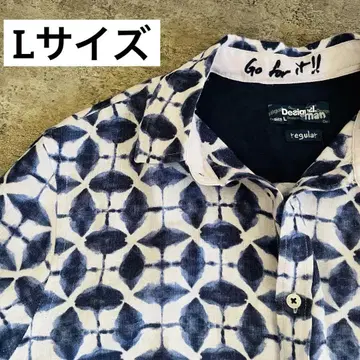 desigual 린넨 셔츠 마 100% L 사이즈 멋스러움